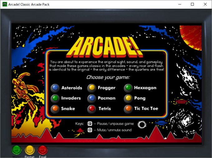 Arcade! Classic Arcade Pack