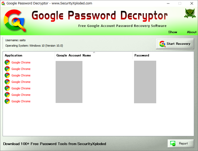 Google Password Decryptor