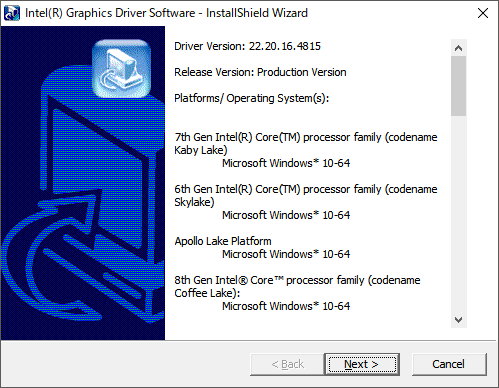 Intel_HD Graphics Driver
