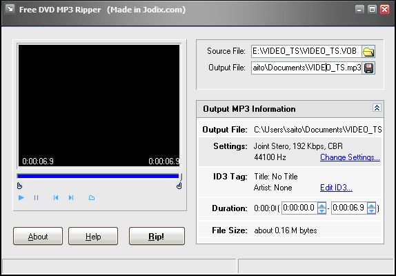Jodix Free DVD MP3 Ripper