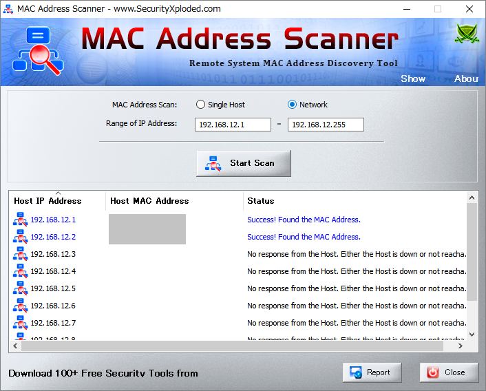 MAC Address Scanner