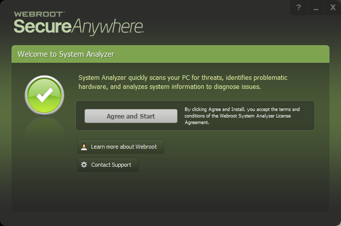 Webroot System Analyzer (Secure Anywhere)