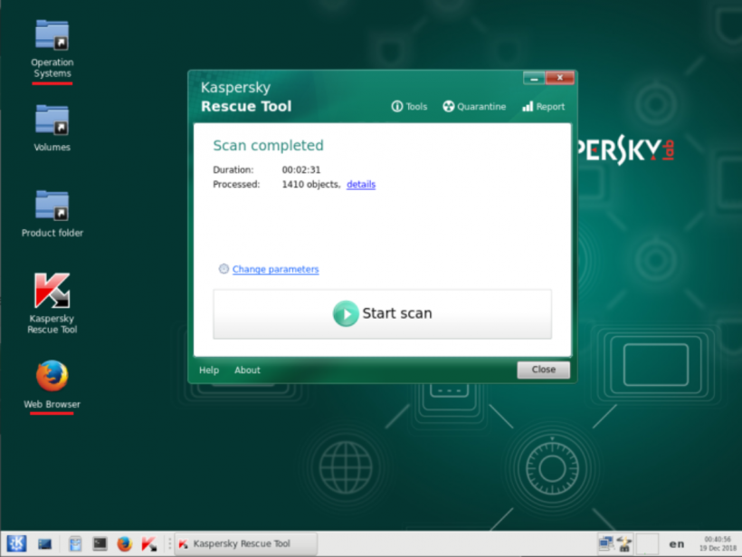 for windows instal Kaspersky Rescue Disk 18.0.11.3c