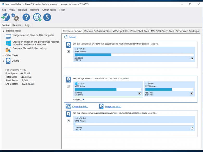 macrium reflect 7 win 8.1 ssd