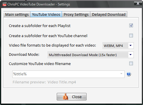 ChrisPC Free VideoTube Downloader