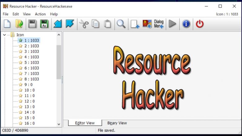 resource hacker wont save