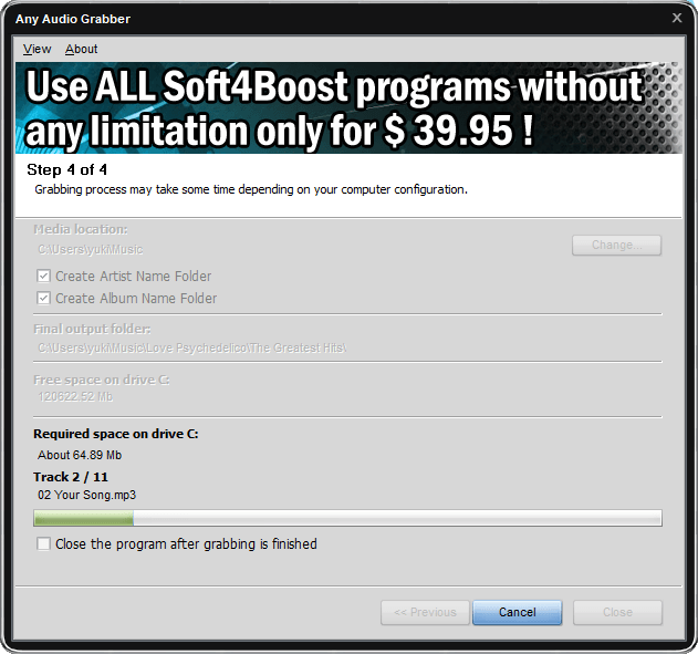 Soft4Boost Any Audio Grabber