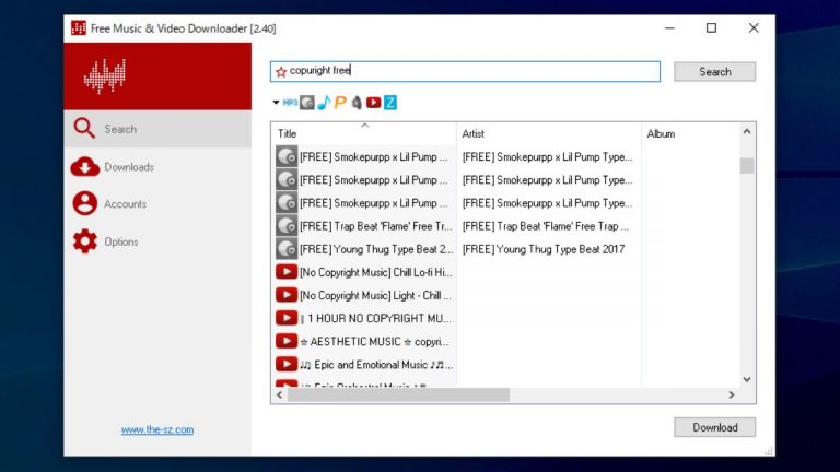 Free Music & Video Downloader 2.88 for windows instal free