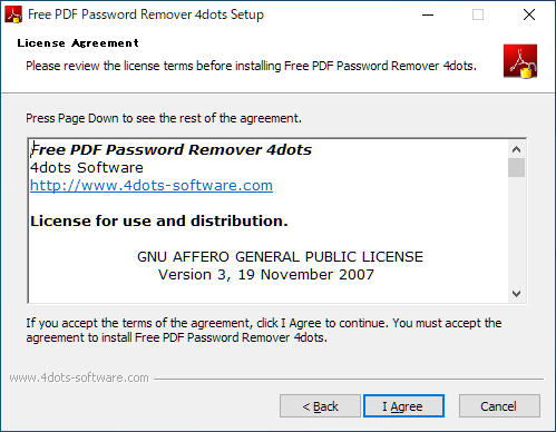 Free PDF Password Remover 4dots