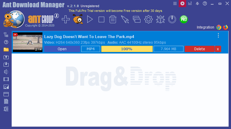 Ant Download Manager 2 2 0 2 2 1 Beta ダウンロードと使い方 ソフタロウ