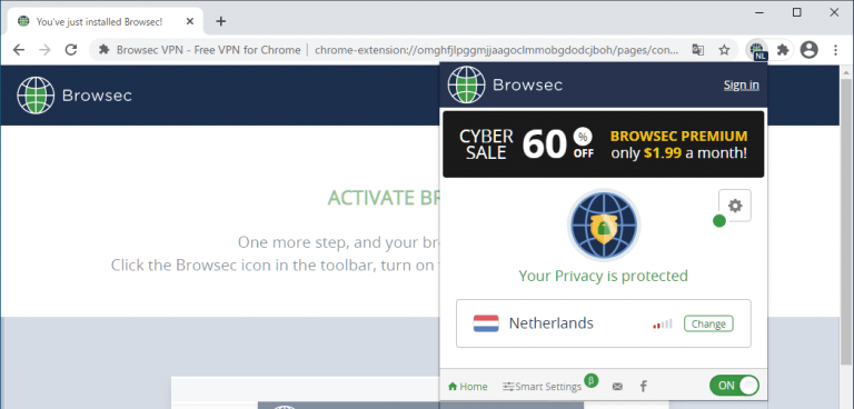 Browsec VPN 3.80.3 download the new for windows