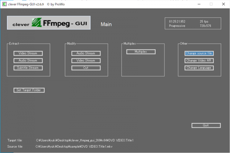 download the new clever FFmpeg-GUI 3.1.3