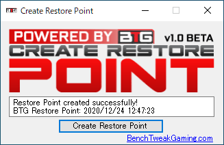 Create Restore Point