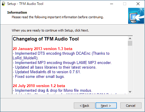 TFM Audio Tool