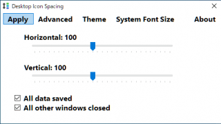 Desktop Icon Spacing