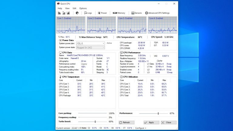 download the new Quick CPU 4.6.0