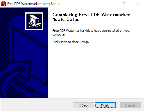 Free PDF Watermarker 4dots