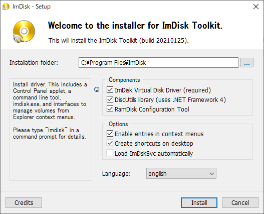 ImDisk Toolkit