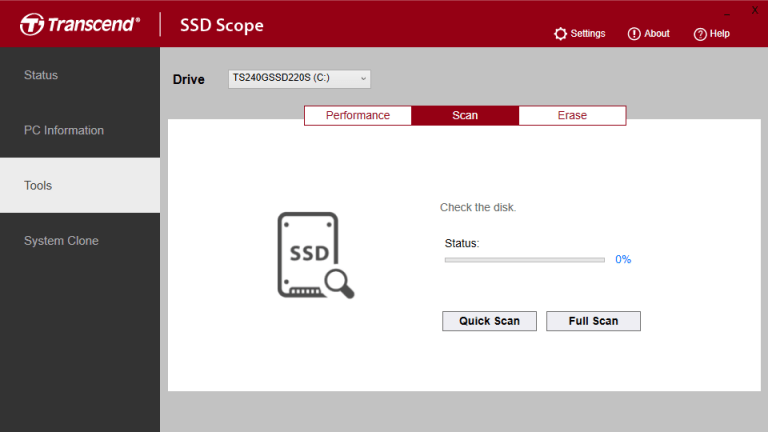 Transcend SSD Scope 4.18 download the last version for android