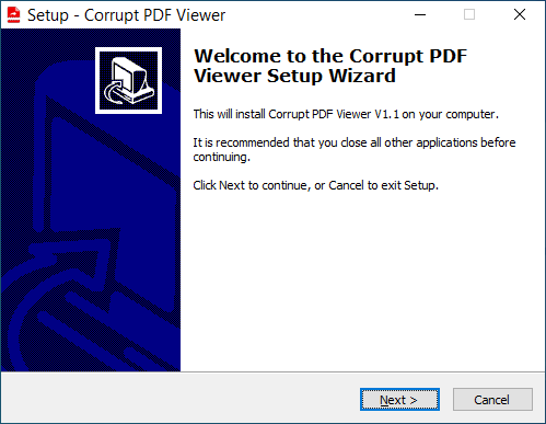 Corrupt PDF Viewer