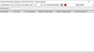 Inspect Recently Created or Modified Files