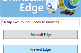 Uninstall Edge