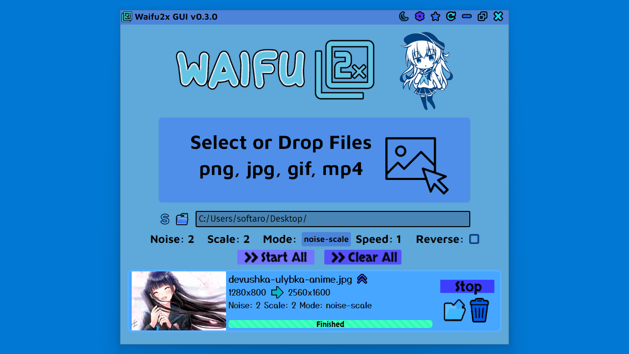 Waifu2x GUI