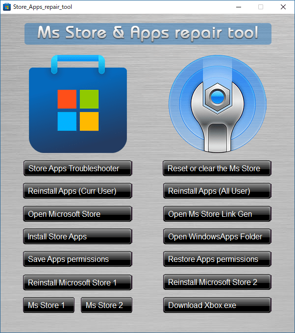Ms Store & Apps 修复工具