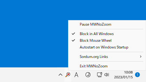 No Mouse Wheel Zoom
