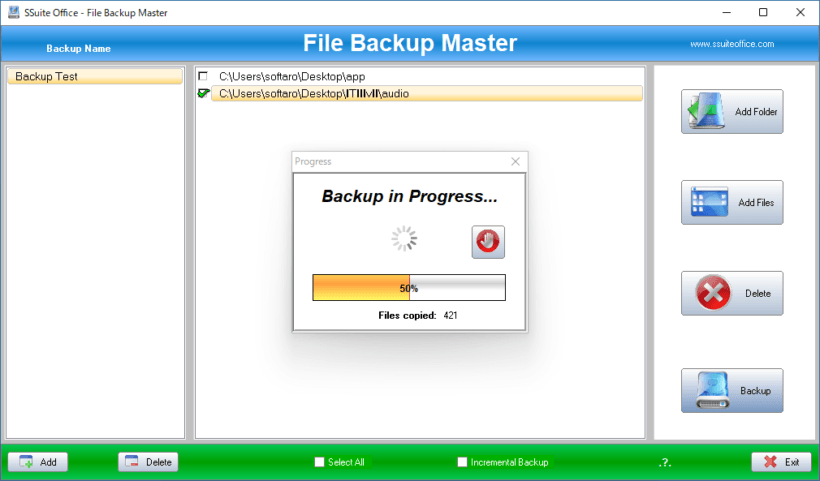 SSuite Office - File Backup Master