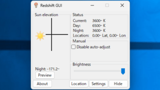 Redshift GUI