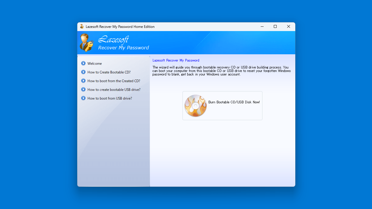 Lazesoft Recover My Password Home Edition