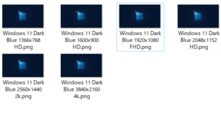 Windows 11 Dark Blue Wallpaper