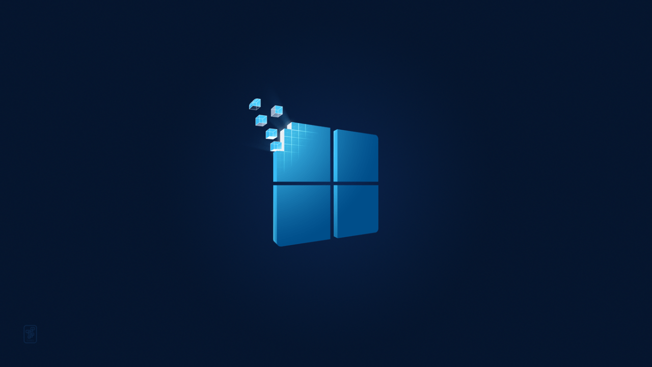 Windows 11 Dark Blue Wallpaper