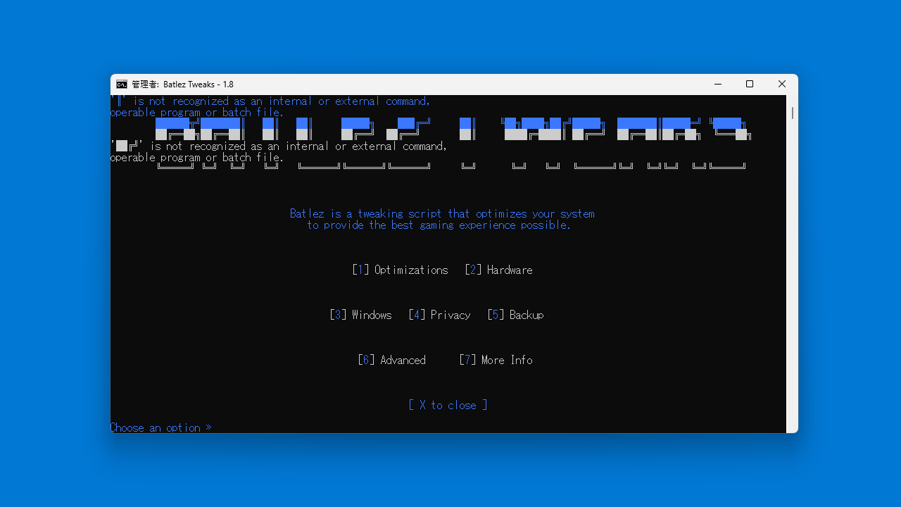 Batlez Tweaks