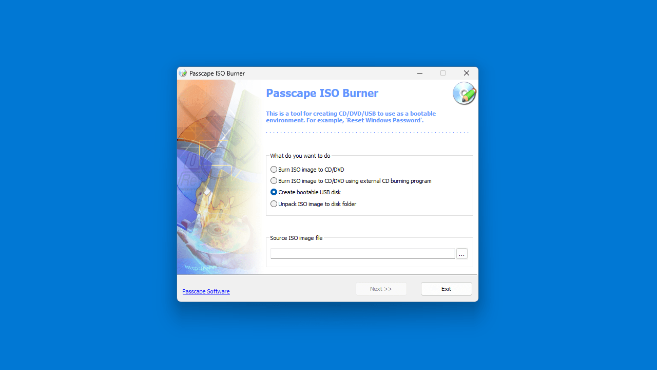 Passcape ISO Burner